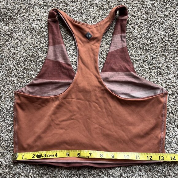 Prana crop top sports bra yoga brown XS - Picture 5 of 5
